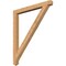 Ekena Millwork Traditional Arts & Crafts Smooth Bracket, Western Red Cedar, 3 1/2"W x 42"D x 48"H BKT04X42X48TRA03SWR - alternate 1